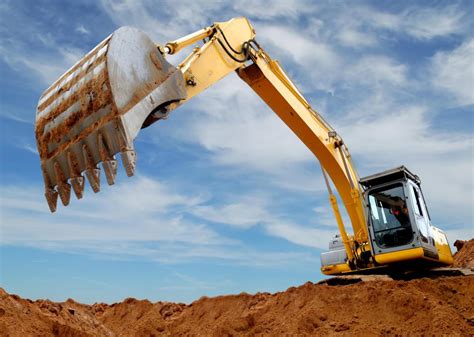 digging with an excavator